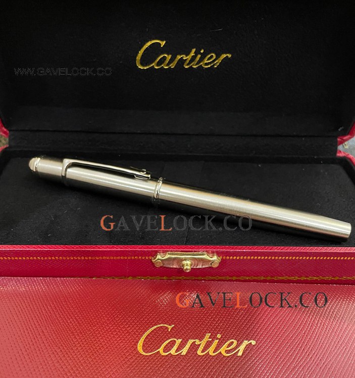 AAA Replica Diabolo de Cartier Rollerball Pen Stainless Steel